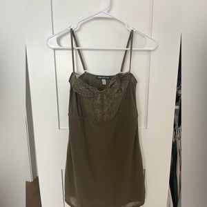Urban outfitters green corset dress - never worn